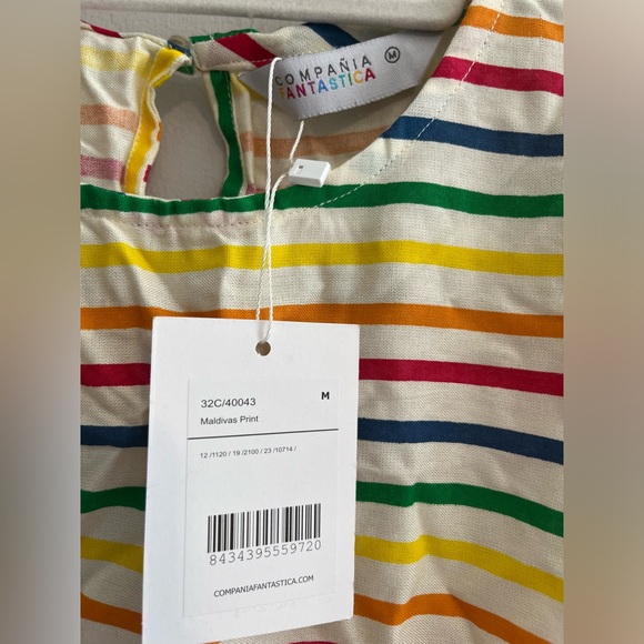 NWT Compania Fantastica Maldives print top size medium - Picture 5 of 11